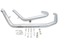HARLEY Big Growl Upswept Up 'n Outs Auspuffrohrsatz Chrom passend für 1986-2005 FXST, 1986-2005 FLST,