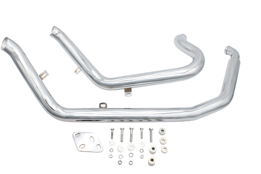 HARLEY Big Growl Upswept Up 'n Outs Auspuffrohrsatz Chrom passend für 1986-2005 FXST, 1986-2005 FLST,