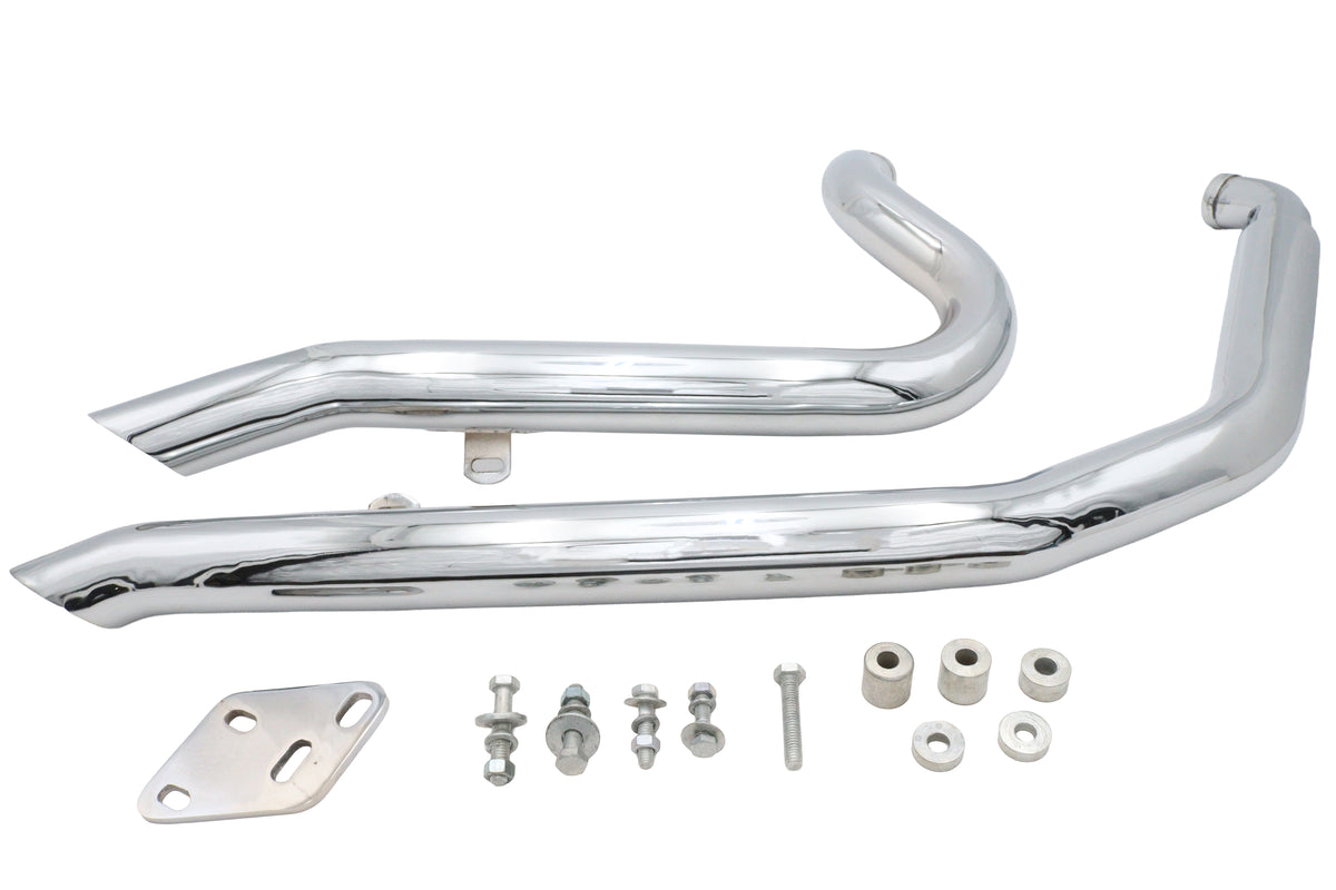 HARLEY Big Growl Short Shooters Auspuffanlage Chrom Passend für 1986-2005 FLST, 1986-2005 FXST,