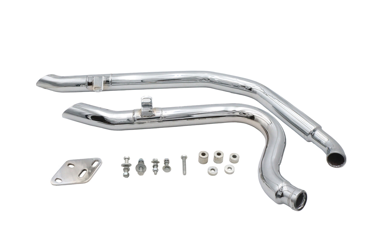 HARLEY Big Growl Short Shooters Auspuffanlage Chrom Passend für 1986-2005 FLST, 1986-2005 FXST,