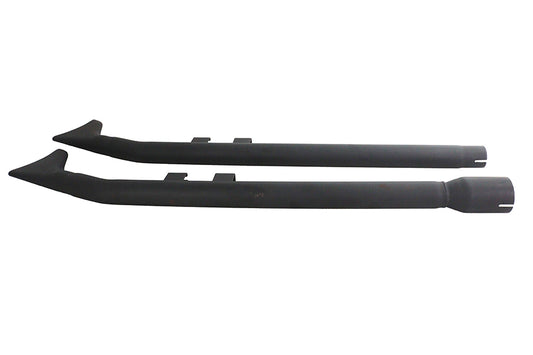 HARLEY FLT Upsweep Straight Fishtail Set Schwarz passend für 2017-UP FLT,