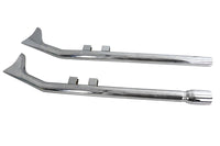 HARLEY FLT Upsweep Straight Fishtail Set Chrom passend für 2017-UP FLT,