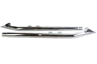 HARLEY FLT Upsweep Straight Fishtail Set Chrom Passend für 1995-2016 FLT,