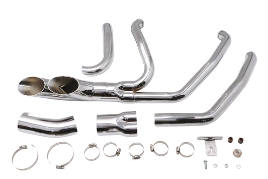 HARLEY Wyatt Gatling Afterburner Auspuffanlage Chrom Passend für 2006-UP FLT, 2006-UP FL, 2006-UP FX,