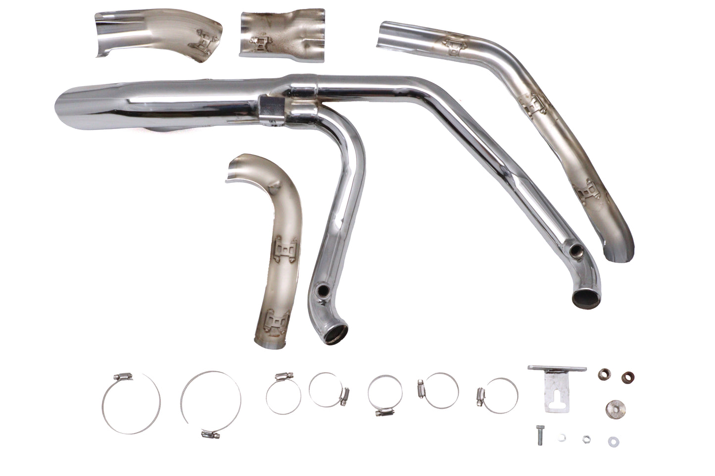HARLEY Wyatt Gatling Afterburner Auspuffanlage Chrom Passend für 2006-UP FLT, 2006-UP FL, 2006-UP FX,