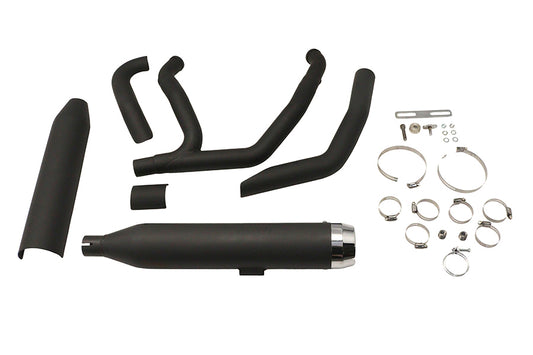 HARLEY Wyatt Gatling Super Sport Auspuffanlage Schwarz Passend für 2006-UP FXST, 2006-UP FLST,
