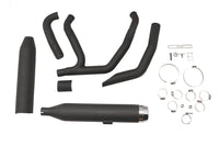 HARLEY Wyatt Gatling Super Sport Auspuffanlage Schwarz Passend für 2006-UP FXST, 2006-UP FLST,