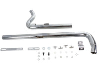 HARLEY Auspuff Drag Pipe Set Chrom Shotgun Stil passend für 1986-2006 FXST,
