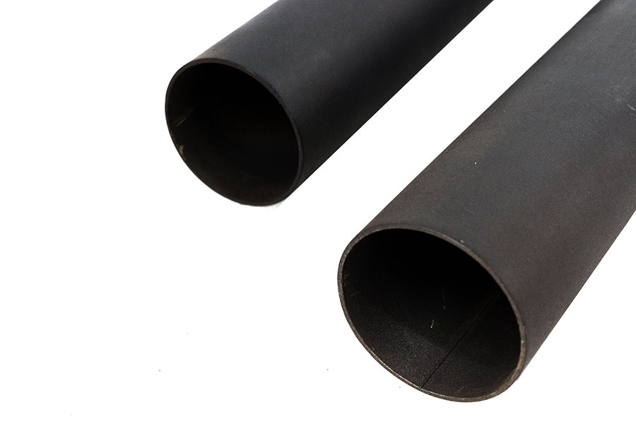 HARLEY Auspuff Drag Pipe Set schwarz Shotgun Style passend für 1986-2006 FXST,