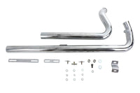 HARLEY Auspuff Drag Pipe Set Chrom Shotgun Stil Passend für 2007-UP FXST,