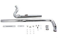 HARLEY Auspuff Drag Pipe Set Chrom Shotgun Stil Passend für 2007-UP FXST,