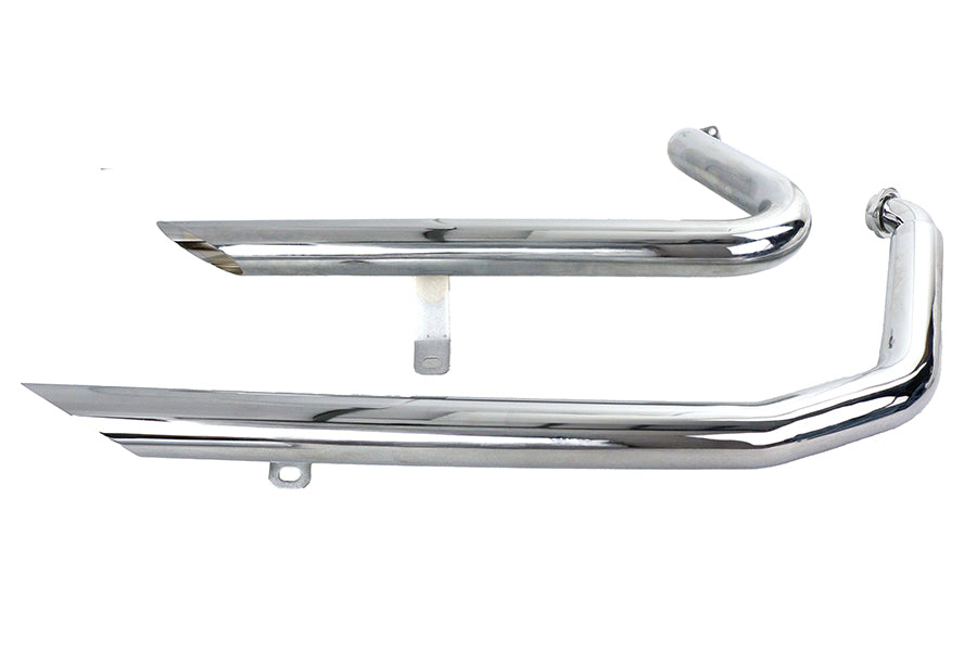 HARLEY Wyatt Gatling Auspuff Drag Pipe Set Down Slash Shorty passend für 1984-2006 FXST,