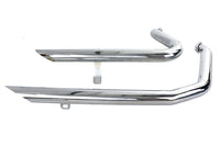 HARLEY Wyatt Gatling Auspuff Drag Pipe Set Down Slash Shorty passend für 1984-2006 FXST,