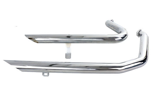 HARLEY Wyatt Gatling Auspuff Drag Pipe Set Down Slash Shorty passend für 1984-2006 FXST,