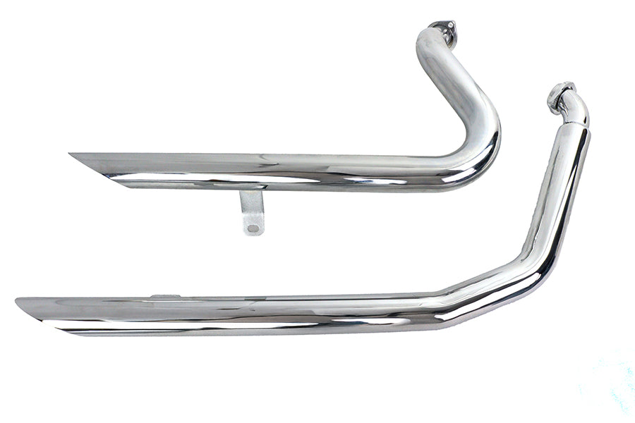 HARLEY Wyatt Gatling Auspuff Drag Pipe Set Down Slash Shorty passend für 1984-2006 FXST,