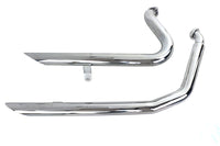 HARLEY Wyatt Gatling Auspuff Drag Pipe Set Down Slash Shorty passend für 1984-2006 FXST,