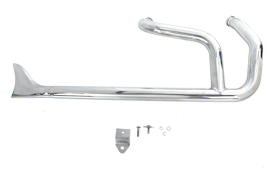 HARLEY Wyatt Gatling 2:1 Fishtail Auspuffkrümmer Chrom, passend für 1985-2003 XL,