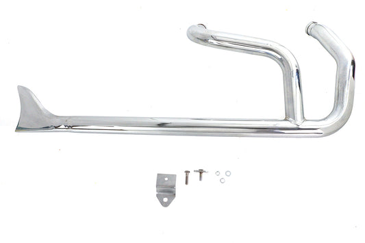 HARLEY Wyatt Gatling 2:1 Fishtail Auspuffkrümmer Chrom, passend für 1985-2003 XL,