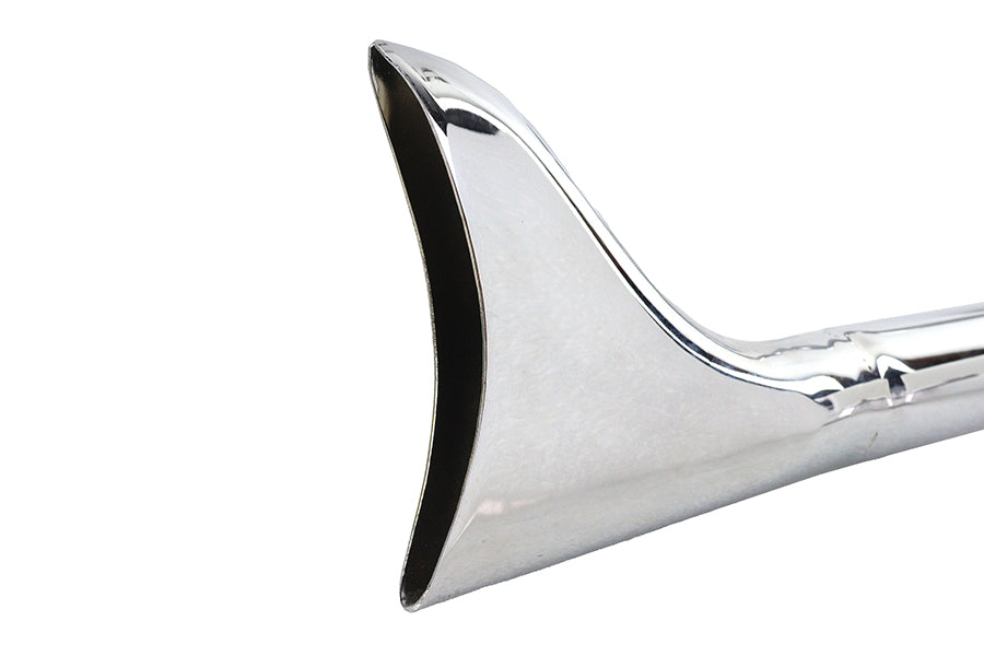 HARLEY Wyatt Gatling 2:1 Fishtail Auspuffkrümmer Chrom, passend für 1985-2003 XL,