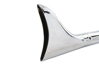HARLEY Wyatt Gatling 2:1 Fishtail Auspuffkrümmer Chrom, passend für 1985-2003 XL,