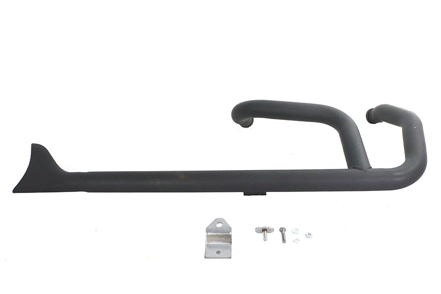 HARLEY Wyatt Gatling 2:1 Fishtail Auspuffkrümmer Schwarz Passend für 1985-2003 XL,