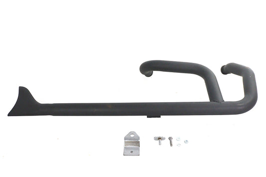 HARLEY Wyatt Gatling 2:1 Fishtail Auspuffkrümmer Schwarz Passend für 1985-2003 XL,