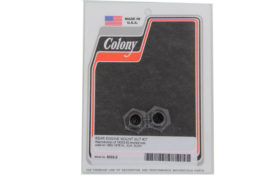 HARLEY Rear Engine Mount Nut Kit fits 1962-1978 XL,