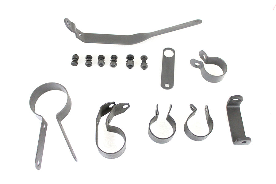 HARLEY Parkerized Servi-Car Clamp Set fits 1950-1973 G,