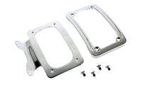 HARLEY Gebogenes Nummernschild mit Rahmen Chrom Passend für 2009-2009 FLHR, 2009-2009 FLHT, 2009-2009 FLT