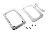 HARLEY Gebogenes Nummernschild mit Rahmen Chrom Passend für 2009-2009 FLHR, 2009-2009 FLHT, 2009-2009 FLT