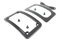 HARLEY Gebogenes Nummernschild mit Rahmen Schwarz Passend für 2009-2009 FLHR, 2009-2009 FLHT, 2009-2009 FLTR
