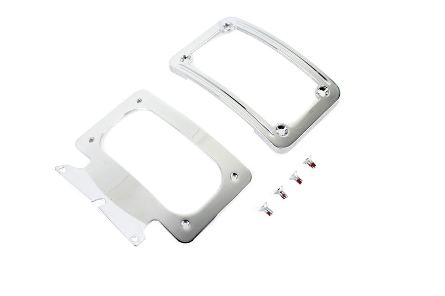HARLEY Gebogenes Nummernschild mit Rahmen Chrom Passend für 2010-2023 FLHRXS, 2010-2023 FLHX, 2010-2023 F