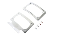 HARLEY Gebogenes Nummernschild mit Rahmen Chrom Passend für 2010-2023 FLHRXS, 2010-2023 FLHX, 2010-2023 F