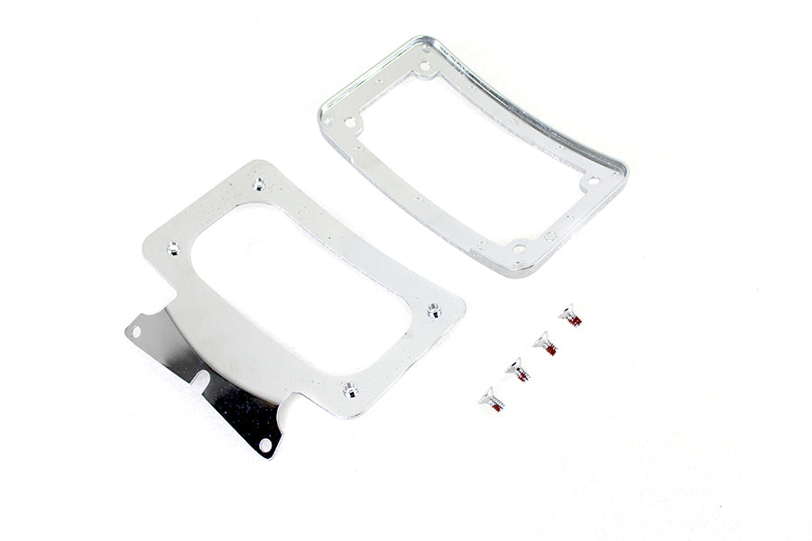 HARLEY Gebogenes Nummernschild mit Rahmen Chrom Passend für 2010-2023 FLHRXS, 2010-2023 FLHX, 2010-2023 F