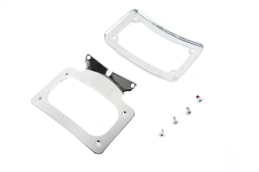 HARLEY Gebogenes Nummernschild mit Rahmen Chrom Passend für 2010-2023 FLHRXS, 2010-2023 FLHX, 2010-2023 F