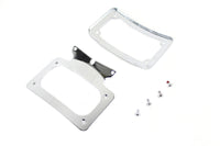 HARLEY Gebogenes Nummernschild mit Rahmen Chrom Passend für 2010-2023 FLHRXS, 2010-2023 FLHX, 2010-2023 F