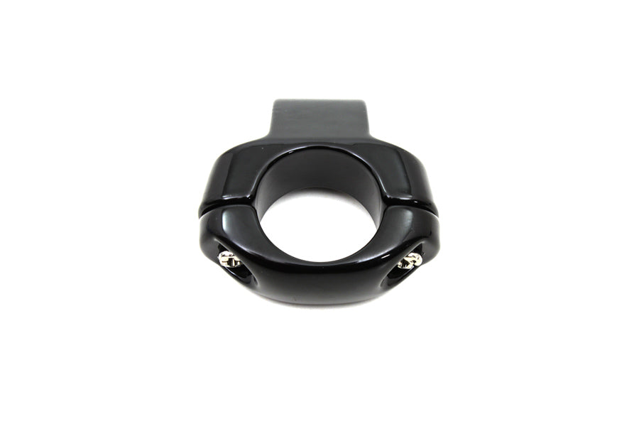 HARLEY Deco Mirror Clamp Black fits 0-  Custom, application for use on 1 handlebars"