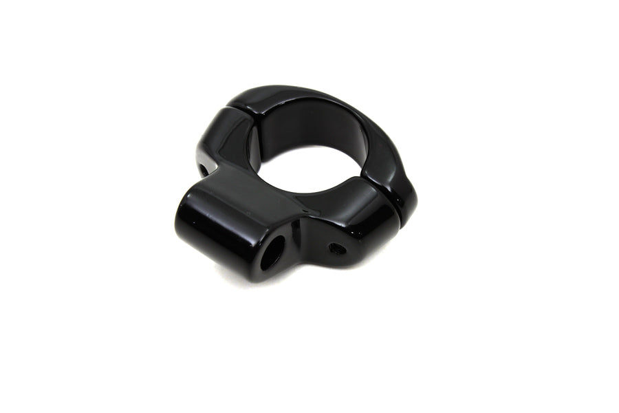 HARLEY Deco Mirror Clamp Black fits 0-  Custom, application for use on 1 handlebars"