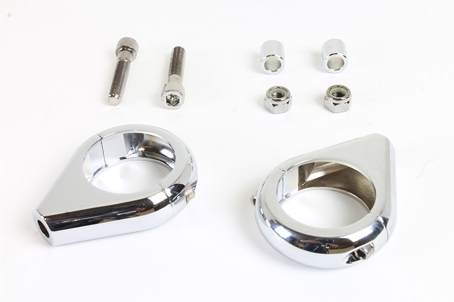 HARLEY Chrom Blinker Klemmensatz 39mm Gabeln Passt 0- Custom, Anwendung für 39mm Gabeln