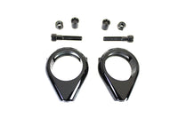 HARLEY Schwarzes Blinkerhalterungs-Kit 41mm Gabeln Passend für 0- Custom, Anwendung für 41mm Gabeln