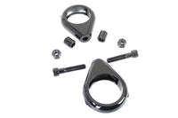 HARLEY Schwarzes Blinkerhalterungs-Kit 41mm Gabeln Passend für 0- Custom, Anwendung für 41mm Gabeln
