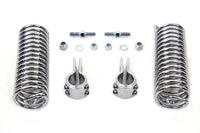 HARLEY Chrome 7 inch Seat Spring Kit fits 1936-1952 EL,  1941-1957 FL,