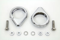 HARLEY Chrom Blinker Klemmensatz 49mm Gabeln Passt 0- Custom, Anwendung für 49mm Gabeln