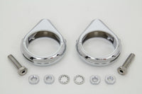 HARLEY Chrom Blinker Klemmensatz 49mm Gabeln Passt 0- Custom, Anwendung für 49mm Gabeln