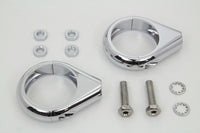 HARLEY Chrom Blinker Klemmensatz 49mm Gabeln Passt 0- Custom, Anwendung für 49mm Gabeln
