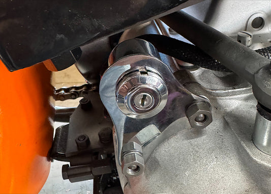HARLEY Chrome Ignition Switch Bracket Fits 0-  Custom, application for transmission mount
