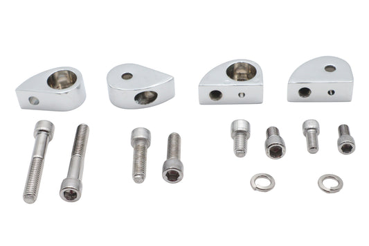HARLEY Chrome Bullet Lamp Mounting Kit Fits 0-  Custom, application