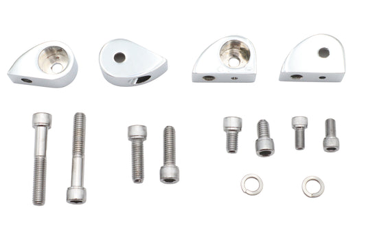 HARLEY Chrome Bullet Lamp Mounting Kit Fits 0-  Custom, application