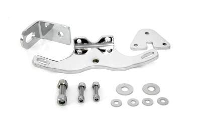HARLEY Verchromter, zweiteiliger Hochleistungs-Motorhalterungssatz Passend für 1984-1998 FXST, 1986-1998 FLST,