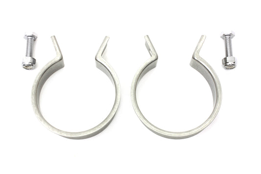 HARLEY Edelstahlauspuffschellen-Set Passend für 1948-1952 FL, 1948-1952 EL,